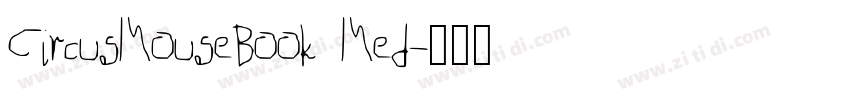 CircusMouseBook Med字体转换